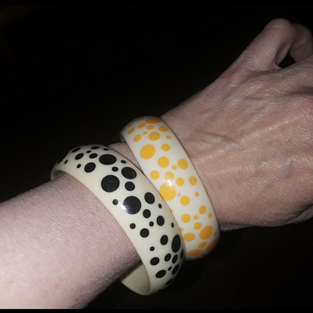Polka Dot Bangle Bracelets